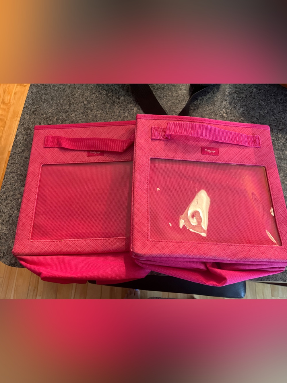 Thirty One Your Way Cube (Pair) Hot Pink